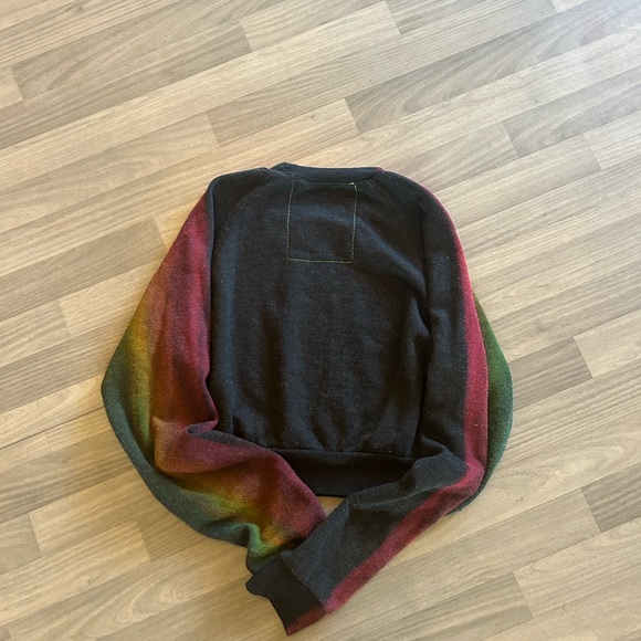 Cropped, hand painted Aviator Nation sweatshirt - Picture 2 of 2